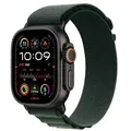 Watch Apple Watch Ultra 2 (2024) LTE 49mm Black Titanium Case with Alpine Loop S - Dark Green