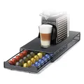 HiveNets Metallschublade zur Kapselaufbewahrung für Nespresso-Kaffeemaschine 40 Capsules