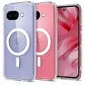 Spigen Ultra Hybrid MagFit Hülle für Google Pixel 9a, Kompatibel mit MagSafe -Clear White