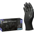 Arnomed Einmalhandschuhe ProGrip Diamond, schwarz, 50 Stück, Nitril, chemikalienbeständig, lebensmittelecht, Größe L