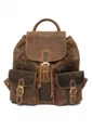 Greenburry Vintage braun Rucksack 1711-25 fÃ¼r Alltag und BÃ¼ro aus echtem Leder