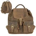 Rucksack Leder Greenburry Wanderrucksack L Vintage rustikal Herren Lederrucksack