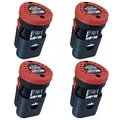 ULROAD 4 x Wandhalterung für Akku Halterung Batterie für 12V Parkside Wand Halter Werkstatt für PBSPA 12 C3 Performance
