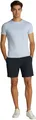 Tommy Hilfiger Herren T-Shirt Kurzarm Stretch Slim Fit Tee Rundhalsausschnitt, Blau (Breezy Blue), L