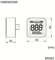Daytona Cube Tacho Tachometer Cube M Speed Alu sw