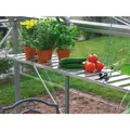 VITAVIA Alu-Regal, BxHxt: 30,6 x 34,5 x 120 cm - silberfarben