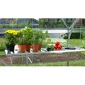 Vitavia - Abklappbares Alu-pflanzregal Für Gewächshäuser, Aluminium Eloxiert, 120 X 29 Cm