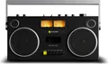 WeAreRewind Curtis Tragbarer Kassettenspieler mit Bluetooth schwarz (GB-001)