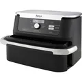 Ninja Heißluft-Fritteuse Airfryer Fritteuse 2470 W Schwarz 8 Personen Silber