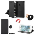 Für SAMSUNG GALAXY A52 - SMART MAGNET Tasche Hülle Case Etui Buch Cover SCHWARZ