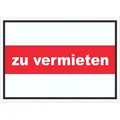 HB-Druck Hinweisschild zu vermieten Schild mit Text Verkaufsschild, wetterfest, stabil, UV-beständig, kratzfest DIN-A3 297x420mm