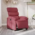 vidaXL Relaxsessel Elektrisch Weinrot Stoff