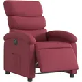 Relaxsessel Elektrisch Weinrot Stoff Vidaxl
