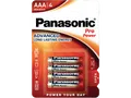 PANASONIC 00265999 LR03PPG/4BP AAA Batterie, Alkaline, 1.5 Volt