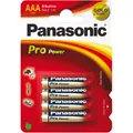 Panasonic Batterie Alkali Pro Power Micro AAA 4er Blister LR03PPG Micro-Batterie