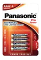 PANASONIC 00265999 LR03PPG/4BP AAA Batterie, Alkaline, 1.5 Volt