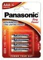 4 Stück Panasonic Pro Power 1,5 V Micro / AAA / LR03 / MN 2400 Alkaline Batterie