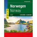 Norwegen, Autoatlas 1:250.000 - 1:400.000, freytag & berndt