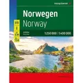 Norwegen, Autoatlas 1:250.000 - 1:400.000, freytag & berndt