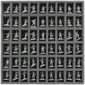 Feldherr AG035ZC02 - 35 mm Schaumstoffeinlage mit 54 Fächern für Zombicide Brettspiel Box (Schaumstoff) (AG035ZC02)