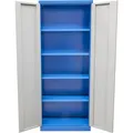Güde Werkzeugschrank Typ B 40678, aus Metall, blau / grau, mit 4 Fachböden, abschließbar, 79 x 193 x 38 cm