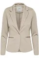 ICHI IHKATE BL Damen Blazer Kurzblazer Jacke Ein-Knopf-Blazer mit Stretch und Reverskragen, Größe:M, Farbe:Doeskin (151308)