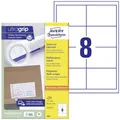 AVERY Zweckform 3660 Universal Etiketten (800 Klebeetiketten, 97x67,7mm auf A4, Papier matt, bedruckbare Versandetiketten, selbstklebende Versandaufkleber mit ultragrip) 100 Blatt, weiß