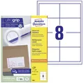 Avery-Zweckform 3660 Universal-Etiketten 97 x 67.7mm Papier Weiß 800 St. Permanent haftend Tintenstrahldrucker, Laserdrucker
