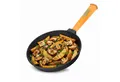 BIG-PAN Bratpfanne Ø24cm Pfanne Gusseisen Holzgriff abschraubbar 50 mm hoch Steakpfannen, Gusseisen