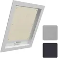 Dachfensterrollo, Woltu, 1x Thermorollo Dachfenster ohne Bohren, mit Saugnapf beige 116 cm x 120 cm