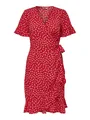 ONLY Sommerkleid Olivia (1-tlg) Wickel-Design