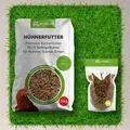 Set Hühnerfutter mit Insekten 30kg - Premium Geflügelfutter 25kg Getrocknete Schwarzkopfmaden 5kg