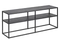 möbelando TV-Lowboard Unterschrank Fernsehtisch HiFi Element Rack Regal New Haven I Schwarz