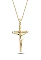 Halskette Damen Kreuz Anhänger Glaube Religion Klassisch in 925 Sterling Silb...