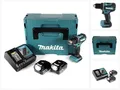 Makita Akku-Schrauber DDF 485 RTJ Akku Bohrschrauber 18V 50Nm im Makpac + 2x 5,0 Ah Akku +