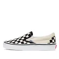 Vans Old Skool Classic, Unisex-Sneaker für Erwachsene, Leder/Canvas, - Weiß und Schwarz kariert - Größe: 43 EU