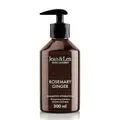 Jean & Len Shampoo Rosemary & Ginger, für trockenes und sprödes Haar, mit Feuchtigkeitskomplex, würzig-frischer Duft von Rosmarin & Ingwer, ohne Parabene und Silikone, 300 ml
