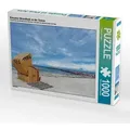 Einsamer Strandkorb an der Ostsee (Puzzle)