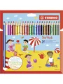 STABILO Trio Thick - Thick Triangular Colored Pencil - Set 24 pcs.