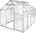 tectake® Gewächshaus 7,7 m³ 185 x 250 x 195 cm