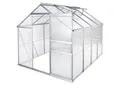 tectake® Gewächshaus, 7,7 m³, UV-beständig und wärmedämmend, 185 x 250 x 195 cm