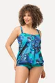 Ulla Popken Tankini Tankini Papageien Softcups Träger verstellbar
