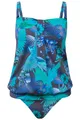 Ulla Popken große Größen Soft BH 60 dunkles olive Tankini Papageien Softcups