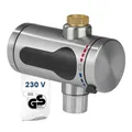 MAXXMEE Durchlauferhitzer elektrisch Warmwasserbereiter LED Anzeige Edelstahl