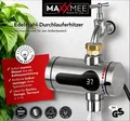 MAXXMEE Edelstahl Durchlauferhitzer Warmwasserhahn LED
