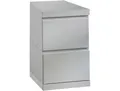 Schreibtisch VIPACK, weiß, B:40cm H:65cm T:60cm, Tische, Schreibtisch, Feststehender Schreibtisch-Container mit 2 großen Schubladen