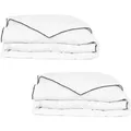 vidaXL Winter-Daunendecke 2 Stk 155x220 cm 132889
