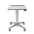 Ergotron LearnFit 40,6 cm Reiseständer verstellbar, Silber, kurz, Arbeitsfläche 73,7 cm - 114,3 cm
