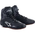 Alpinestars Faster 3 Motorradschuhe, schwarz-grau, Größe 44 für Männer