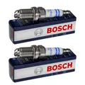 2x BOSCH Zündkerze für Mercedes-Benz SLK R170 230 Kompressor 200 CLK Cabriolet
